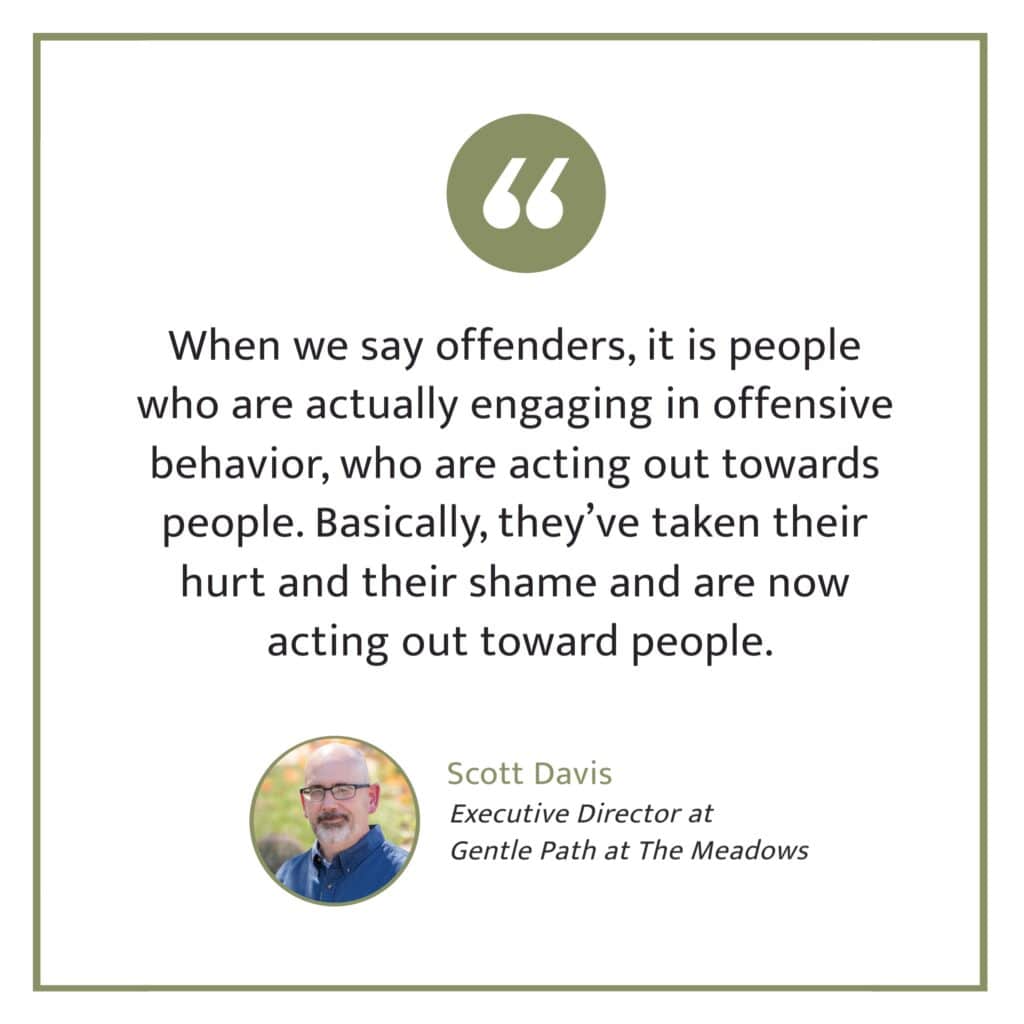 “When we say offenders, it is people who are actually engaging in offensive behavior, who are acting out towards people." Scott Davis